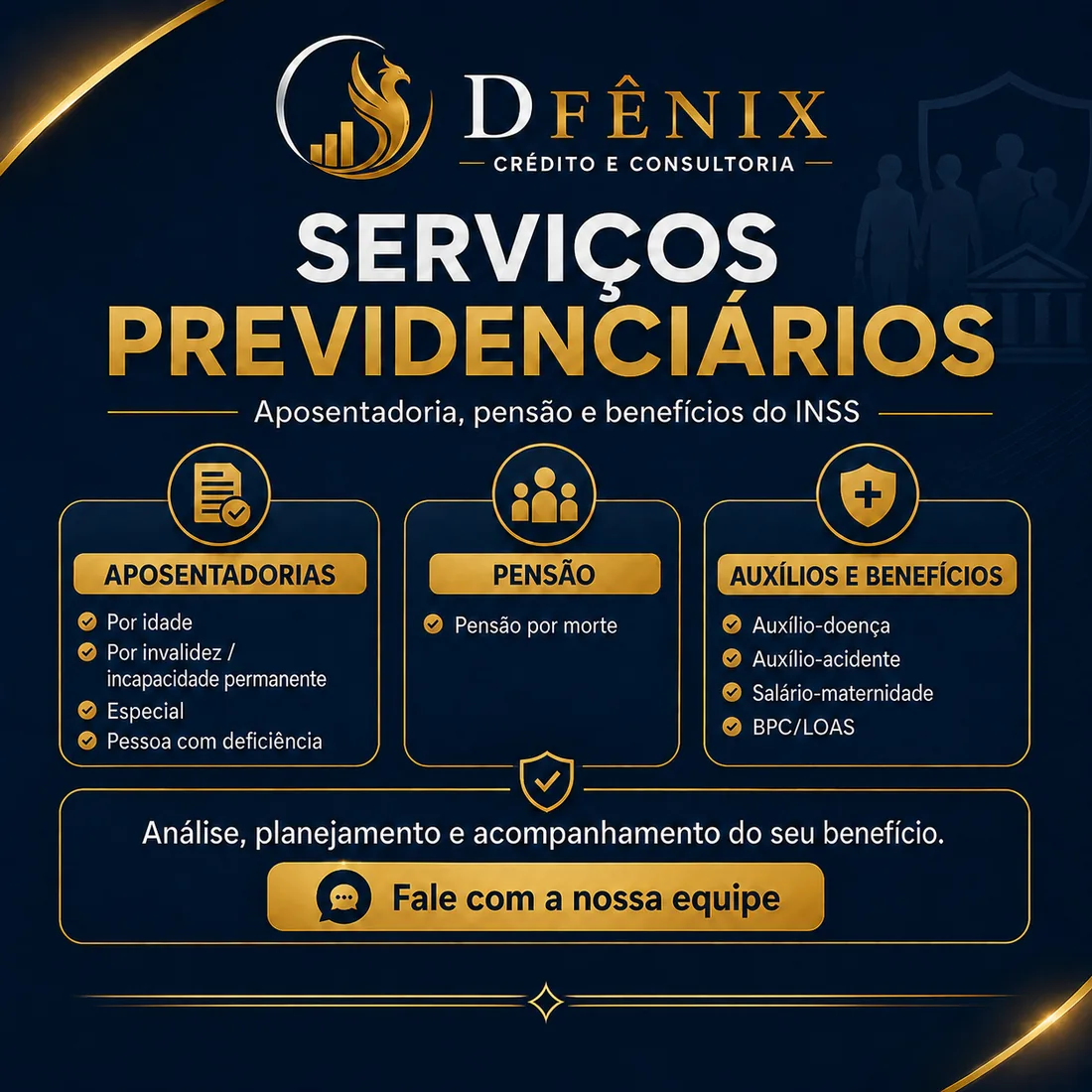 Serviços previdenciários DFênix